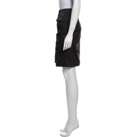 Shin Choi Ruched/pleated Asymmetric Pencil SKirt 4 - Picture 2 of 10